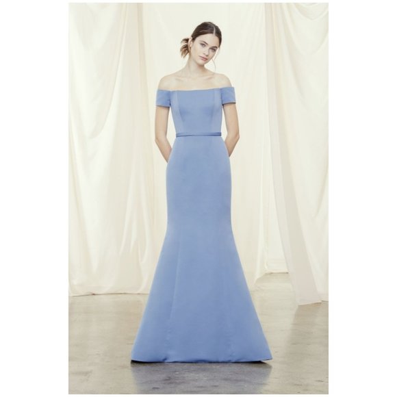 Amsale Dresses & Skirts - AMSALE Dusk Serafina Off Shoulder Formal Dress sz 8 NEW Women's Bridesmaid Gown